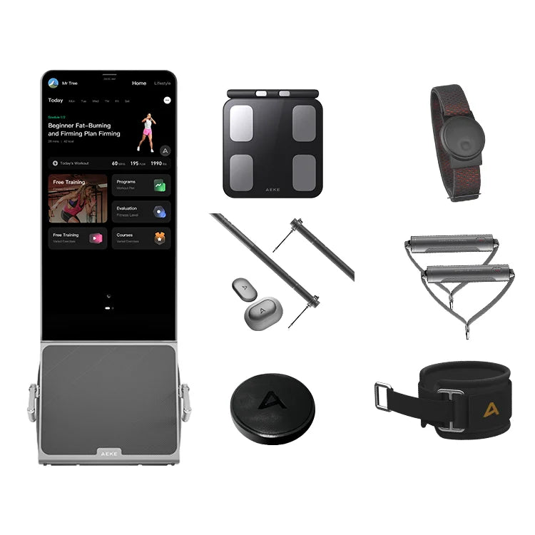 AEKE K1 Integrated Wellness Design Statement Smart Commercial Gym Machine Aluminum Alloy Construction for Core Muscle Strength