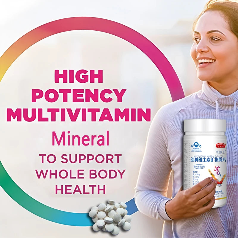 Adult daily nutrient supplement, supports muscle function, replenishes energy, promotes metabolism, enhances immunity, and conta