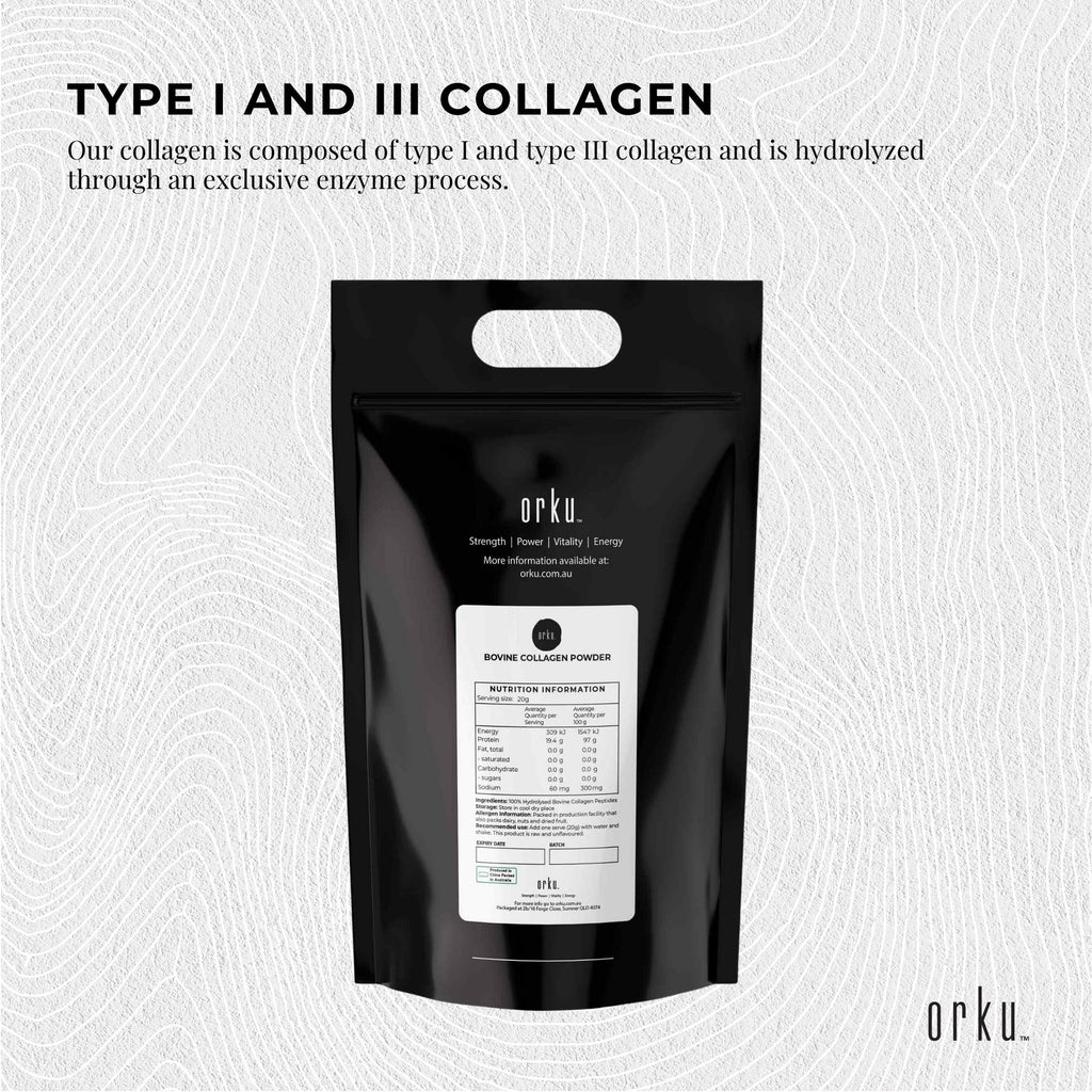 NNEDSZ 20Kg Collagen Powder - Bovine Hydrolysate Protein Peptide Supplement Unflavoured