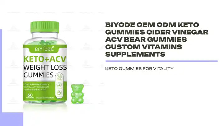 Biyode OEM ODM Keto Gummies Cider Vinegar ACV Bear Gummies Custom Vitamins Supplements by@Outfy